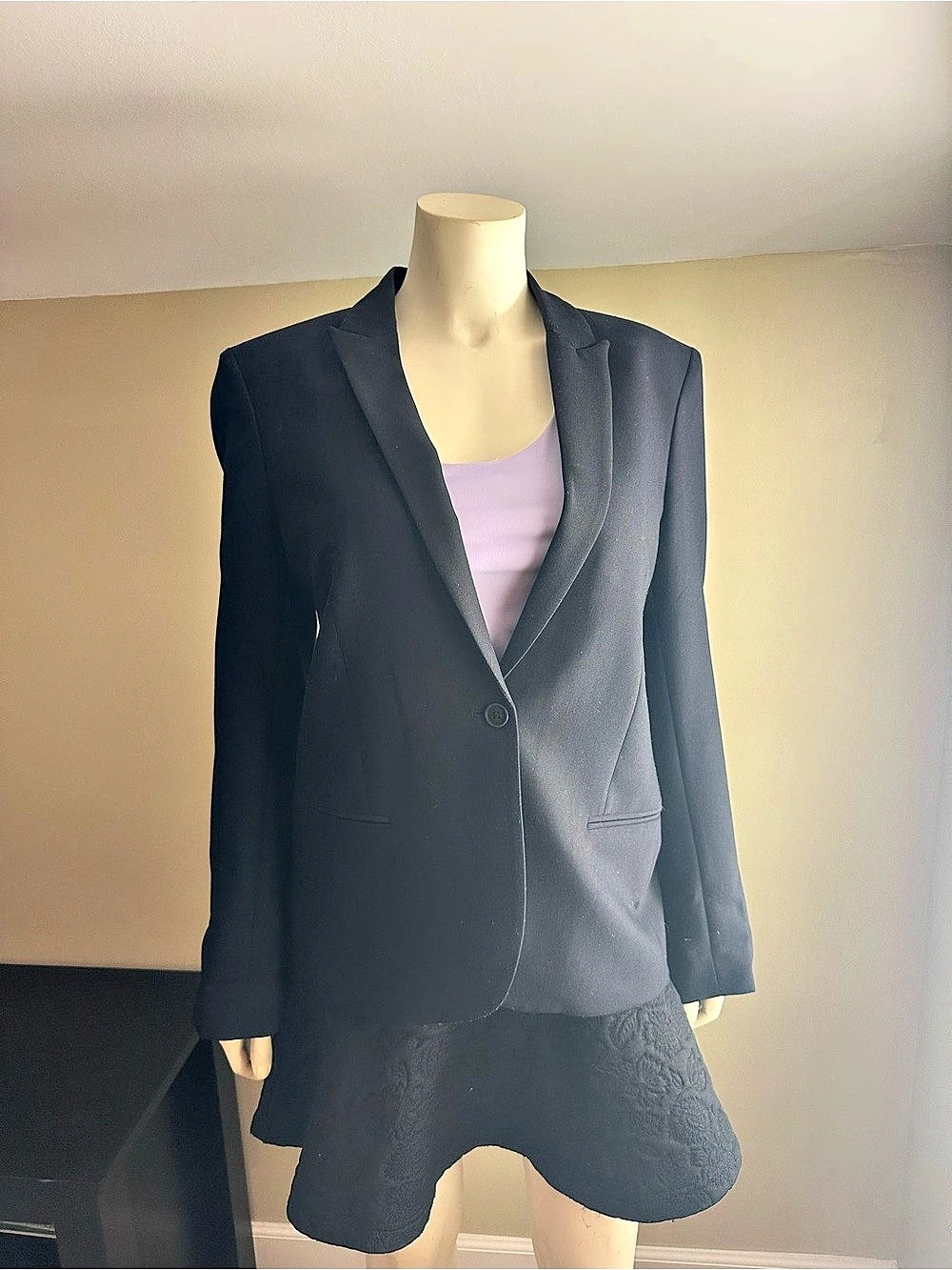 Zadig & Voltaire Vedy Skull Strass Blazer Black Size 40
